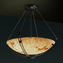 Justice Design Group FAL-9721-35-NCKL - 18&#34; Pendant Bowl w/ Crossbar