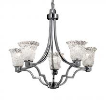 Justice Design Group GLA-8500-20-LACE-CROM-LED5-3500 - Argyle 5-Light LED Chandelier