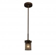 Justice Design Group MSH-8455-10-DBRZ - Atlas 1-Light Mini-Pendant