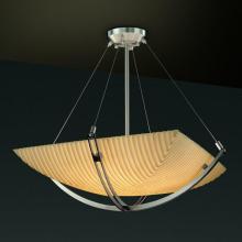 Justice Design Group PNA-9724-25-PLET-MBLK-LED-6000 - 36&#34; Pendant Bowl w/ Crossbar