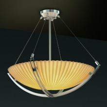 Justice Design Group PNA-9729-35-PLET-MBLK-LED-9000 - 60&#34; Pendant Bowl w/ Crossbar