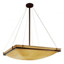  PNA-9794-25-SAWT-DBRZ-LED-6000 - 36" Square Pendant Bowl w/ Ring