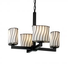  WGL-8829-30-SWCB-MBLK - Modular 4-Light Chandelier