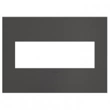 Legrand AWC3GBBN4 - Adorne® Brushed Black Nickel Three-Gang Screwless Wall Plate