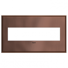 Legrand AWC4GMAC4 - Adorne® Matte Antique Copper Four-Gang Screwless Wall Plate