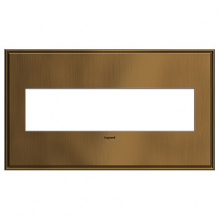 Legrand AWC4GCOF4 - Adorne® Coffee Four-Gang Screwless Wall Plate