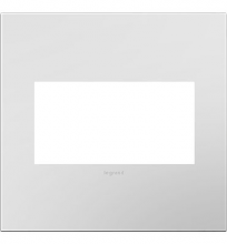 Legrand AWP2GPW4 - Adorne® Powder White Two-Gang Screwless Wall Plate with Microban®