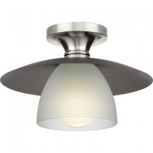 Progress P350233-009 - Trimble Collection One-Light Brushed Nickel 12&#34;  Semi-Flush Mount