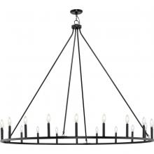 Progress P400399-31M - Gilliam Collection Twenty-Light Matte Black New Traditional Chandelier