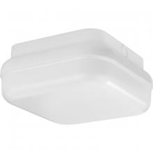 Progress P550115-028-30 - Hard Nox Collection White 10&#34; Square Flush Mount Light