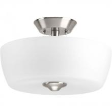 Progress P350060-009 - Leap Collection Two-Light 14&#34; Semi-Flush Mount