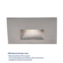 WAC US WL-LED100F-BL-SS - LEDme® Horizontal Step and Wall Light