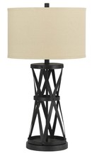 CAL Lighting BO-2182TB - 150W 3Way Passo Iron Table Lamp