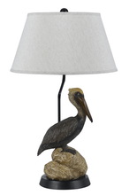 CAL Lighting BO-2613TB - 150W Pelican Resin Table Lamp