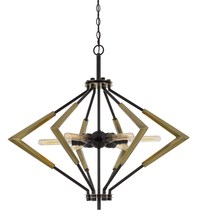 CAL Lighting FX-3709-6 - Malounta 60W X 6 Metal Chandelier  (Edison Bulbs Not included)