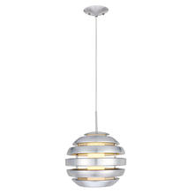 Eglo 204059A - 1x60W Pendant w/ Matte Nickel Finish & Frosted Opal Glass