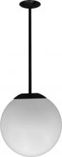 Dabmar D7500-18-LED16-B - 13" CEILING GLOBE FIX 18" DROP 16W LED 120V