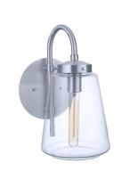 Craftmade ZA3814-SA - Laclede 1 Light Medium Outdoor Wall Lantern in Satin Aluminum