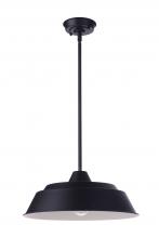 Craftmade ZA5521-MN - Landmark 1 Light 15&#34; Outdoor Pendant in Midnight