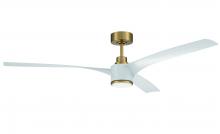 Craftmade PHB60SB3 - 60&#34; Phoebe in Satin Brass w/ White Blades