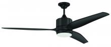 Craftmade MOB60FB3 - 60&#34; Mobi Indoor/Outdoor (Wet) in Flat Black w/ Flat Black Blades