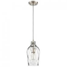 Craftmade P725BNK1 - 6.63&#34; 1 Light Mini Pendant in Brushed Polished Nickel