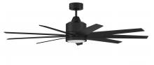 Craftmade CHP60FB9 - 60&#34; Champion Indoor/Outdoor (Damp) in Flat Black w/ Flat Black Blades