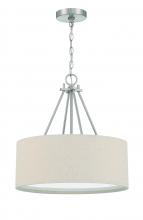 Craftmade 56593-BNK - Duke 3 Light 18&#34; Pendant in Brushed Polished Nickel