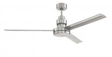 Craftmade MND54BNK3 - 54&#34; Mondo in Brushed Polished Nickel w/ Brushed Polished Nickel Blades