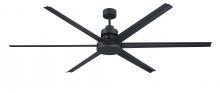 Craftmade MND72FB6 - 72&#34; Mondo Indoor/Outdoor (Damp) in Flat Black w/ Flat Black Blades