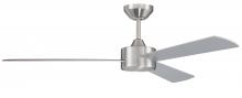 Craftmade PRV52BNK3 - 52&#34; Provision in Brushed Polished Nickel w/ Brushed Nickel Blades