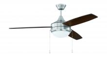 Craftmade EPHA52BNK3 - 52&#34; Phaze Energy Star 3 in Brushed Polished Nickel w/ Dark Oak/Walnut Blades