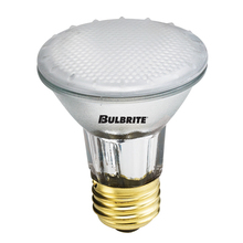 Bulbrite 682154 - 50-Watt Dimmable Halogen PAR20 Flood, Medium Base, Frost