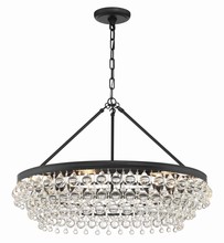 Crystorama 275-MK - Calypso 6 Light Matte Black Chandelier