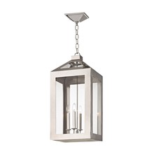 Crystorama 6054-PN - Brian Patrick Flynn for Crystorama Hurley 4 Light Polished Nickel Chandelier