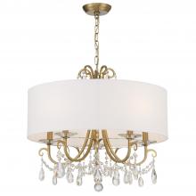  6625-VG-CL-MWP - Othello 5 Light Vibrant Gold Chandelier