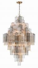  ADD-319-AG-AU - Addis 20 Light Aged Brass Chandelier