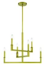 Crystorama DNT-6026-AG - Dante 6 Light Aged Brass Chandelier