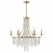 Crystorama GAB-B7306-GA - Gabrielle 6 Light Antique Gold Chandelier