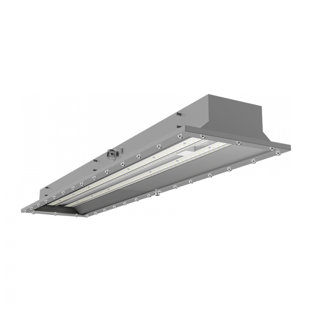 HAZARDOUS LOCATION 1X4 40W 5000K PENDANT CEILING MOUNT WITH BATTERY BACKUP GRAY