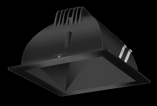 RAB Lighting NDLED4SD-WYYHC-B-B - Recessed Downlights, 12 lumens, NDLED4SD, 4 inch square, Universal dimming, wall washer beam sprea