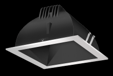 RAB Lighting NDLED4SD-WYYHC-B-S - Recessed Downlights, 12 lumens, NDLED4SD, 4 inch square, Universal dimming, wall washer beam sprea