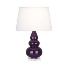 Robert Abbey A380X - Amethyst Small Triple Gourd Accent Lamp