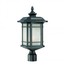 Acclaim Lighting 8117BK - Somerset Collection Post-Mount 1-Light Outdoor Matte Black Light Fixture