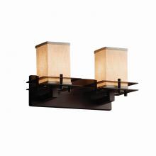 Justice Design Group FAB-8172-15-CREM-DBRZ - Metropolis 2-Light Bath Bar