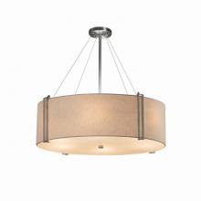 Justice Design Group FAB-9514-CREM-NCKL - Reveal 36&#34; Drum Pendant