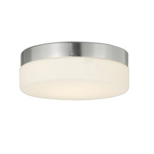 Justice Design Group FSN-4132-OPAL-NCKL - Pixel 9&#34; Round LED Flush-Mount