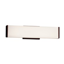 Justice Design Group FSN-8601-OPAL-DBRZ - Latitude 19&#34; ADA Linear LED Wall/Bath