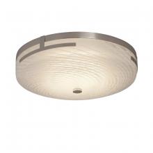 Justice Design Group FSN-8995-WEVE-CROM - Atlas 16&#34; LED Round Flush-Mount