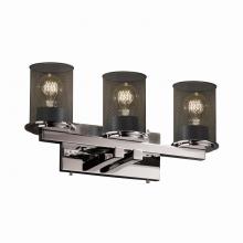 Justice Design Group MSH-8773-10-CROM - Dakota 3-Light Straight-Bar Bath Bar